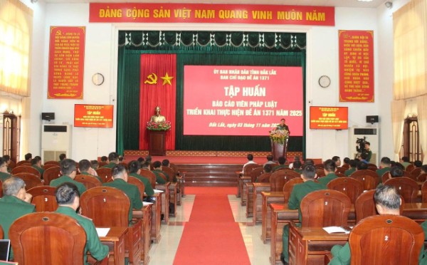 Đắk Lắk tổ chức tập huấn báo cáo viên pháp luật 2025